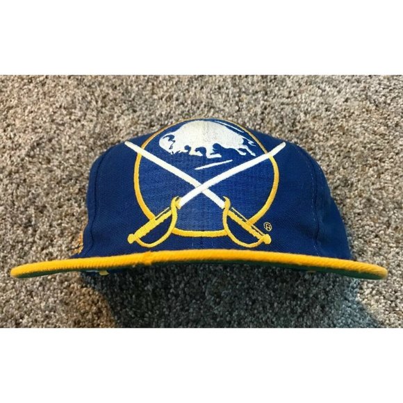 Vintage 90’s Men’s Logo Athletic Buffalo Sabres NHL Snapback Adjustable Hat Cap - Picture 3 of 10